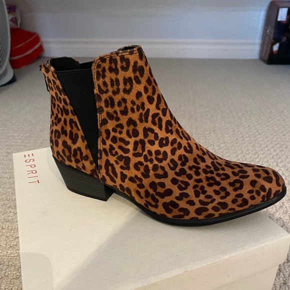 Brand new Esprit leopard boots - Picture 1 of 2